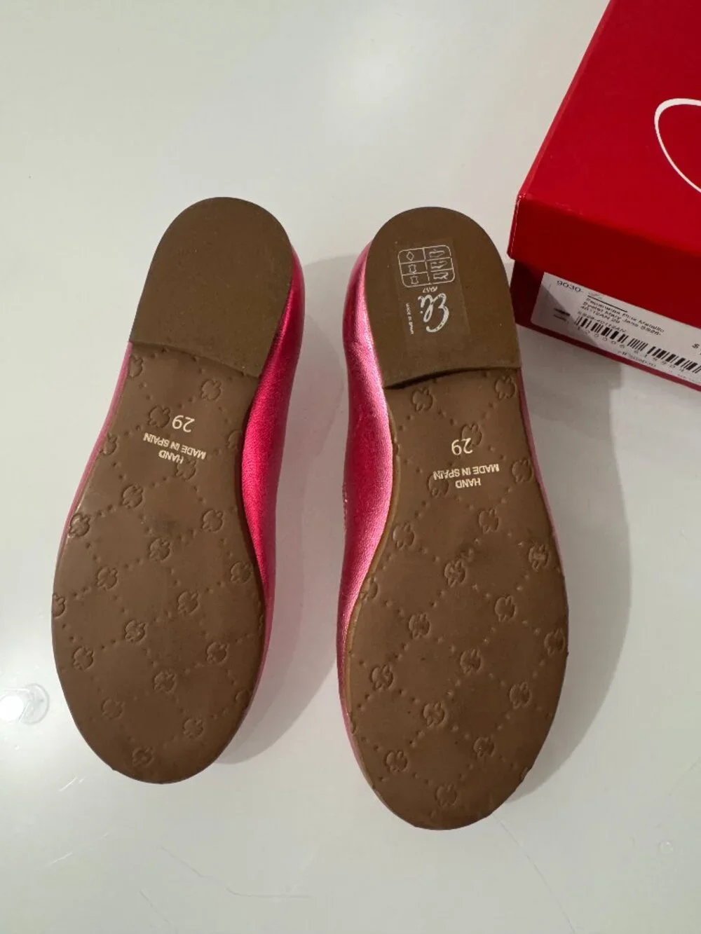 Papanatas metallic pink mary janes